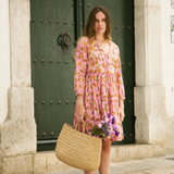 Vestido Taj Rosa Corto