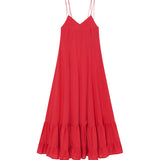 Maxi Vestido Ústica Rojo