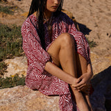 Vestido Delos estampado animal