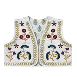 Chaleco bordado Love blanco