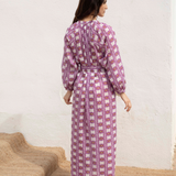 Vestido Abullonado Morado