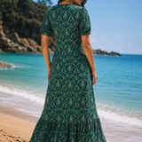 Green Damask Saler Dress