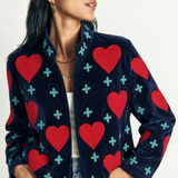 Chaqueta Love bordada roja