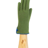 Wool and cashmere mink glove