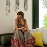 Vestido Taj mix sin mangas