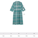 Vestido Pliegues Turquesa