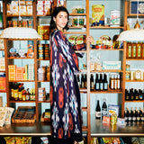 Blue Ikat Kimono