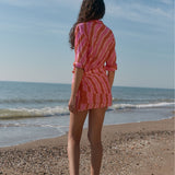 Pareo Tie Dye Sunset pink