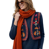 Bufanda cashmere Naranja