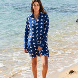 Camisero Corto Azul Tinta