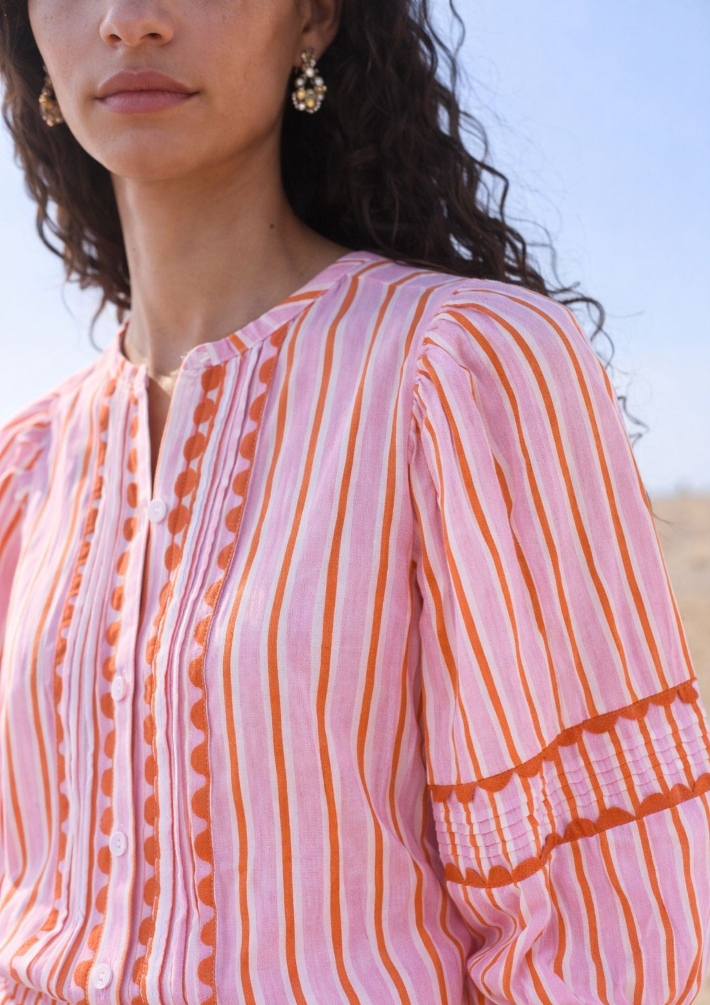 Embroidered Sorbet Blouse