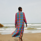 Vestido Patmos Tie-dye Madras