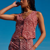 Chaleco estampado animal