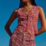 Chaleco estampado animal