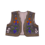 Chaleco bordado Love gris