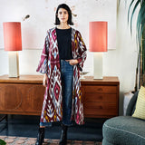 Kimono Ikat Burdeos