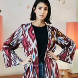Kimono Ikat Burdeos
