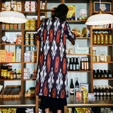 Blue Ikat Kimono