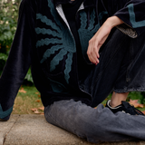 Harmony jacket embroidered in fir green