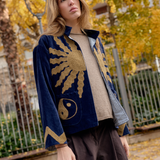 Chaqueta Harmony bordada mostaza