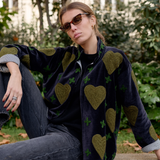 Chaqueta Love bordada kaki