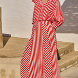 Blouse brodée Ruby Stripes