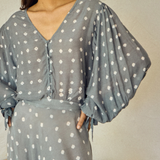 Blusa manga abullonada Perla