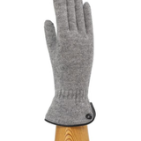 Wool and cashmere glove, navy blue