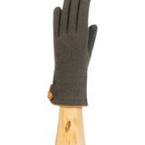 Wool and cashmere mink glove