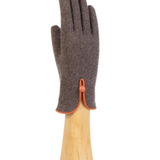 Gants en laine et cachemire gris