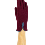 Wool and cashmere glove, grey