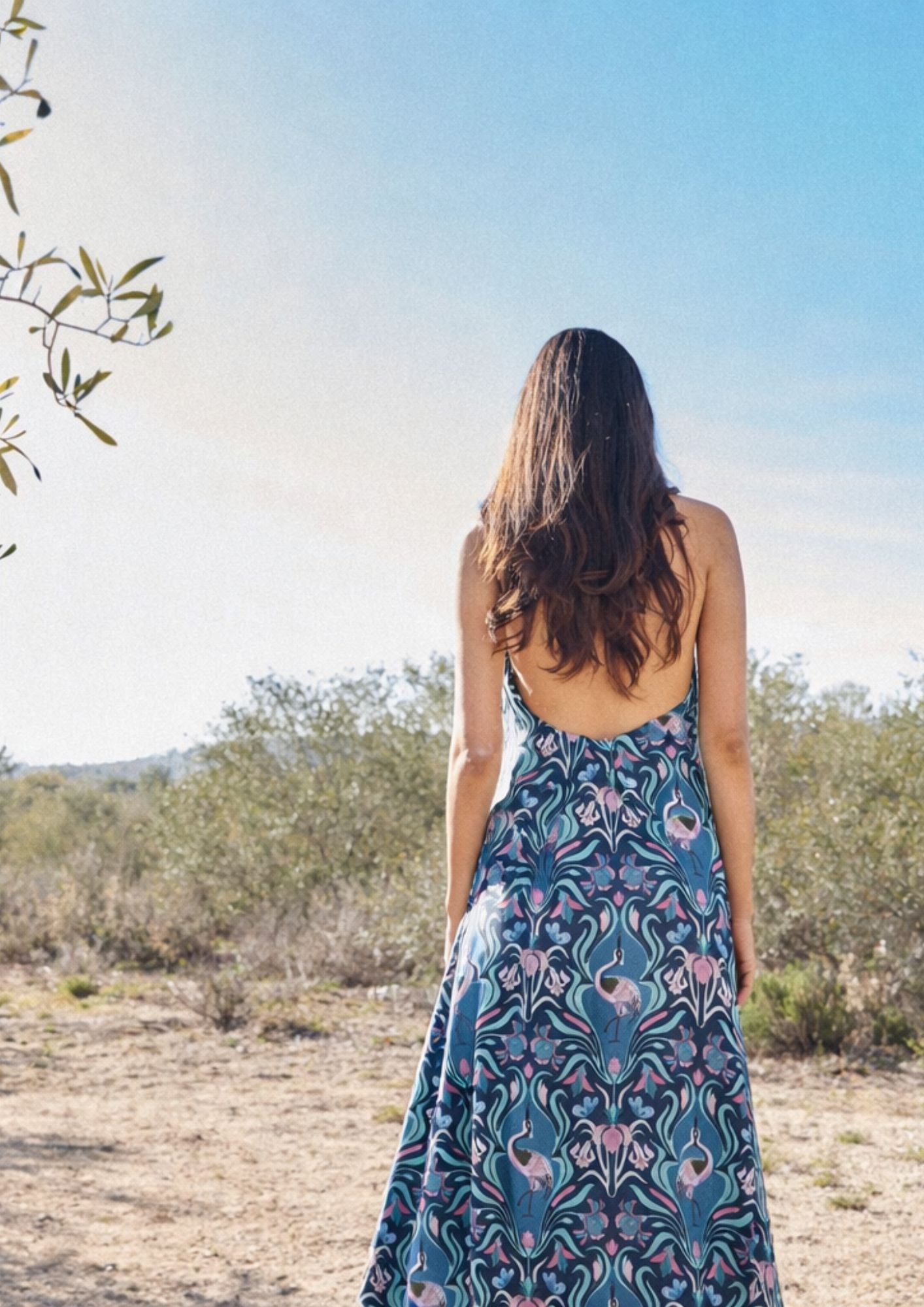 Vestido Halter Grues