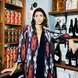 Blue Ikat Kimono
