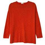 Jersey Naranja cuello redondo Cashmere