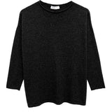 Jersey Negro cuello redondo Cashmere