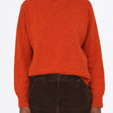 Jersey Naranja cuello redondo Cashmere
