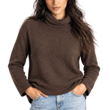 Jersey Marrón cuello alto Cashmere