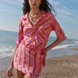 Pareo Tie Dye Sunset pink