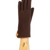 Guante lana y cashmere moka