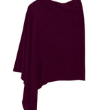Poncho Cashmere Ava Granate Oscuro