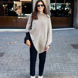 Poncho Cashmere Ava Gris