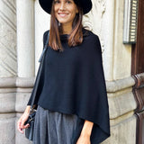 Poncho Cashmere Negro