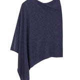 Poncho Cashmere Ava Azul Medio