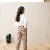 Pantalón Geométrico Marrón