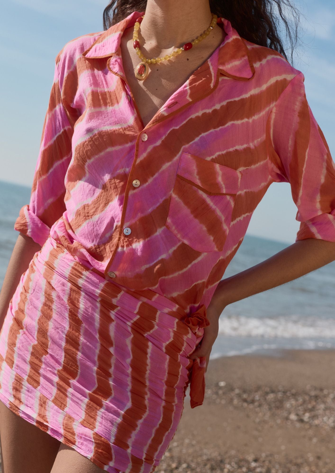 Camisa Pocket Sunset Pink