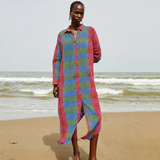Vestido Patmos Tie-dye Madras