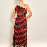 Top Asimétrico Lilies & Poppies