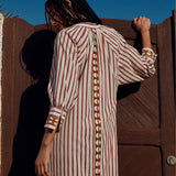 Túnica Larga Bordada