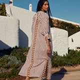 Túnica Larga Bordada