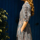 Vestido Capri Stripes Bordado